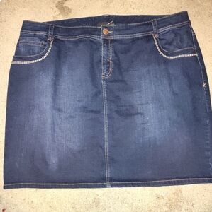 Plus Size Lane Bryant Denim Skirt